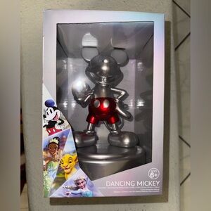 100 Years of Disney Silver Finished Dancing Mickey Mouse Collectible Figure